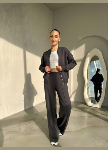 Женский спортивный костюм двойка брюки + бомбер, спортивный костюм... No Brand (331283637)