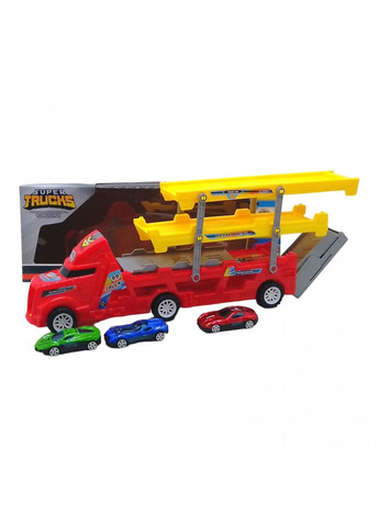 Трейлер-автовоз з машинками "Super Trucks" MIC (293246081)