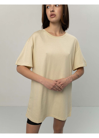 Серо-бежевая унисекс футболка коттон (0011600sml3xl) Casual Trend №116