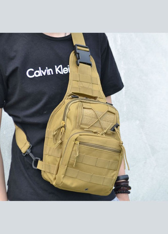 Мужская сумка кроссбоди, Мужская сумка рюкзак слинг, Сумка через плечо MC-263 военной окраски No Brand (354825256)