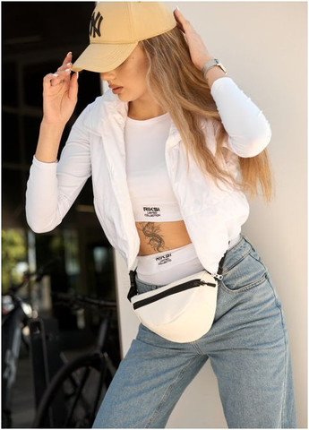 Сумка на пояс бананка Marina MSG белая (SKU_85151008-VS) Sambag (302450224)