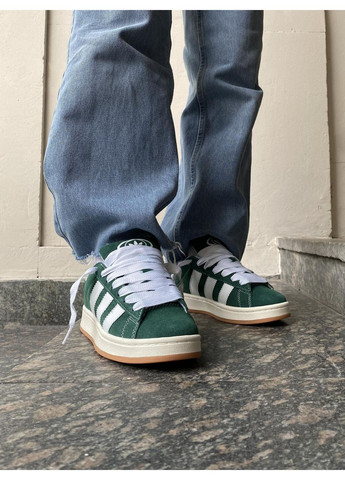 КРОСІВКИ ЖІНОЧІ ADIDAS CAMPUS 00S DARK GREEN CLOUD WHITE АДІДАС КАМПУС No Brand сірі демісезони (369387437)