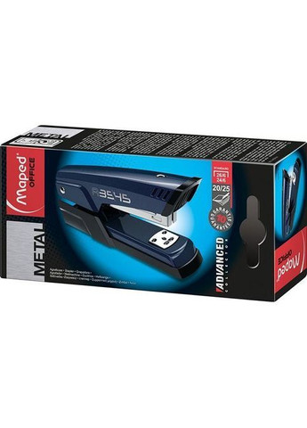 Степлер настольный Advanced Metal №24/6, 26/6, 25 листов синий металлик () Maped MP.354512 (369833547)