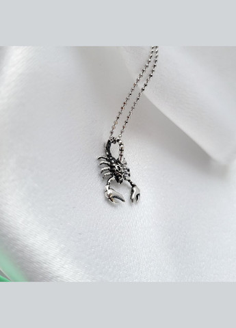 Серебряная подвеска кулон Скорпиончик серебро 925 пробы черненное 3173ч 1.40г No Brand (306742146)