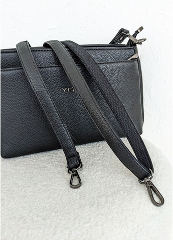 Компактна чорна сумка з екошкіри InFashion Сумка (360751145)