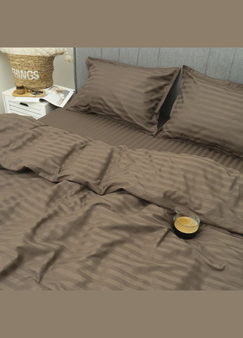 Комплект постільної білизни Полуторний Сатин Stripe 77 Tiare (365289330)