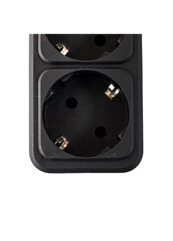 Сетевой фильтр EU06K, 6 розеток, 3 м, Black, 1xType-C / 1xUSB (2.1A), 10А, до 2.3 кВт, выключатель, заземление, 3x0.75 мм² GTL (395354490)