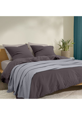 Плед-покрывало косичка 200х220 см Smoky Knitted Braid Серый Cosas (369668576)