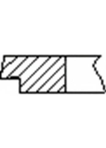 Кольца поршневые (1CYL) OPEL 77.6 (1.2/1.5/2) Z14XE FR10-355700 Freccia (368533236)