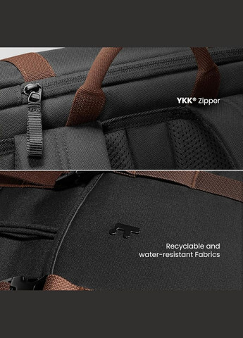 Рюкзак Black 15.6 Inch/22L (TA1M1D1) (TA1M1D1) tomtoc VintPack-TA1 22L Laptop Backpack (324066903)