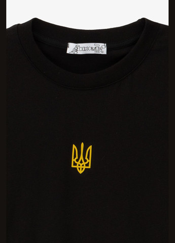 Черная летняя футболка с принтом для мальчика 0912 158 см черный shop (2000991065475) DENIZ