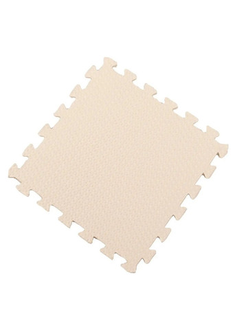 Килимок пазл каремат модульний в дитячу кімнату спальню плюш піна 10 пазлів по 30 см (477463-Prob) Бежевий Unbranded (297438877)