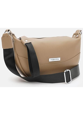 Сумка кросс-боди через плечо женская из натуральной кожи средняя Бежевый 38115 Borsa Leather (355245124)