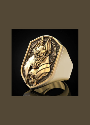 Мужское серебряное кольцо Анубис Египетский Бог «страж весов» Волк и жнец Шакал Анубис размер 19 Fashion Jewelry (289844157)
