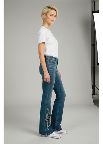 Жіночі вінтажні клешені джинси Синій Tantra - (364315609)