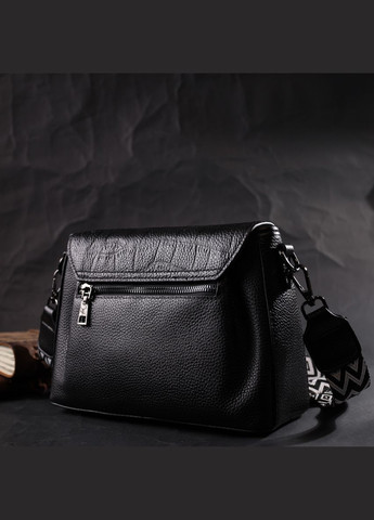 Сумка женская через плечо кожаная 22330 Черный Vintage (302008711)