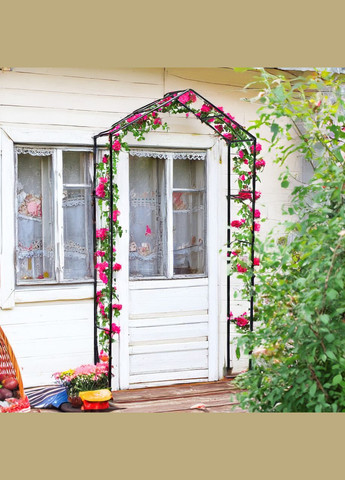 Садовая Арка для плетеных растений Bonita, стальная, разборная, черная 232*132*34 см Broody (300778500)