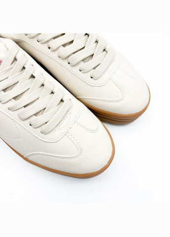 Светло-бежевые кеды (р) экокожа 0-1-1-2400480w-1242 No Brand