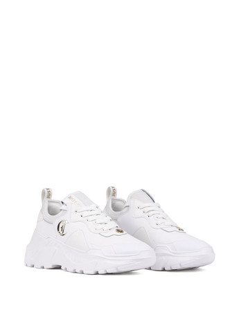 Белые всесезонные женские кроссовки 76ra3sl2 белый экокожа Just Cavalli
