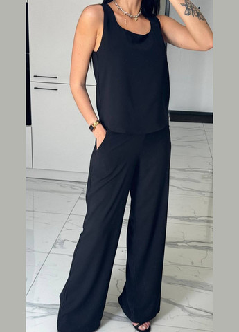 Жіноча майка вільного крою з костюмної тканини MonCher — 345563953