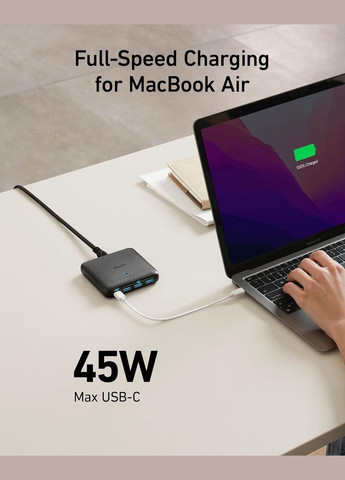 Зарядний пристрій 65W 4 Port Charging Station, PIQ 3.0 & GaN (A2045) Anker (315696432)