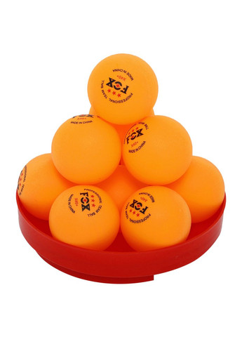 Набор мячей для настольного тенниса 60 штук в пластиковой банке FOX (ABS, d-40мм, ) (MT-8589_Желтый) F.O.X (361439850)