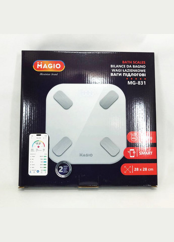 Весы напольные электронные стеклянные Smart (MG-831) Magio (334004734)
