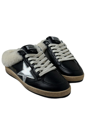 Чорні кеди кросівки жіночі чорні шкіряні ggdb golden goose голден гус No Brand