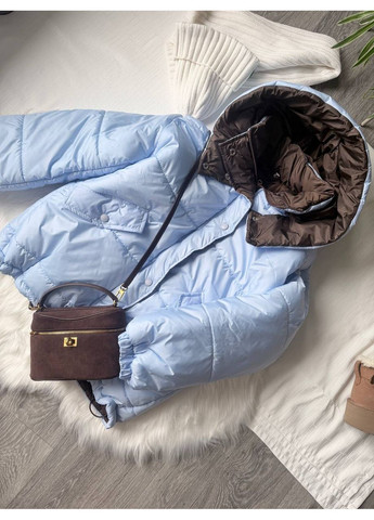 Голубая демисезонная куртка женская No Brand