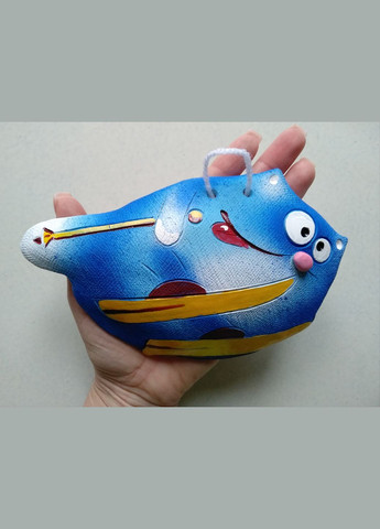 Керамическое настенное панно "Зимний Кот" Коти&Ангели (315049152)