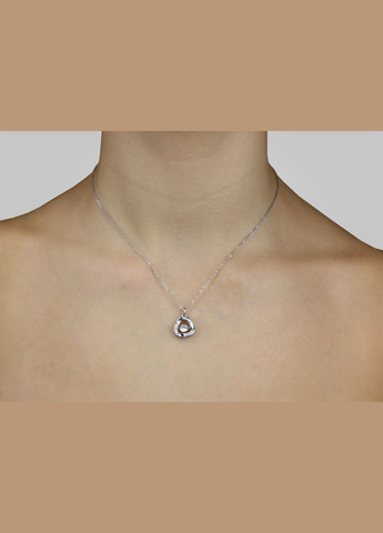 Колье серебряное с цирконием Лура 3804р, размер, 40-45 розмір No Brand (317577753)