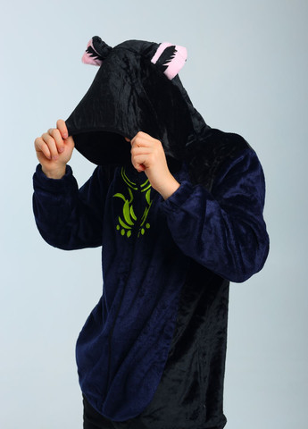 Кігурумі Тігнарі Геншин Імпакт чоловіче плюшеве чорне з вушками і хвостом Lalapka (362490104)