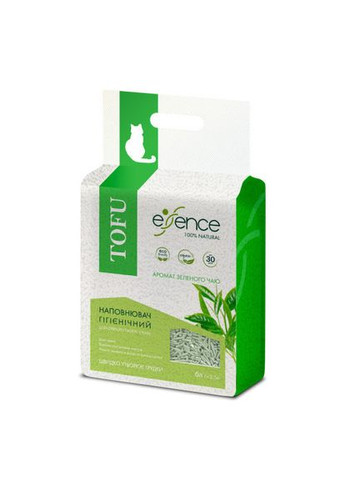 Наполнитель для кошачьего туалета из тофу, с ароматом зеленого чая, 6 л. Essence (324625454)