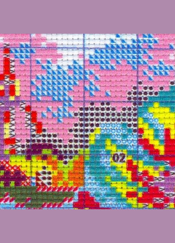 Набор для вышивания по нанесённой на канву схеме" June flower". AIDA 14CT printed 18*15 см Joy Sunday (313612747)