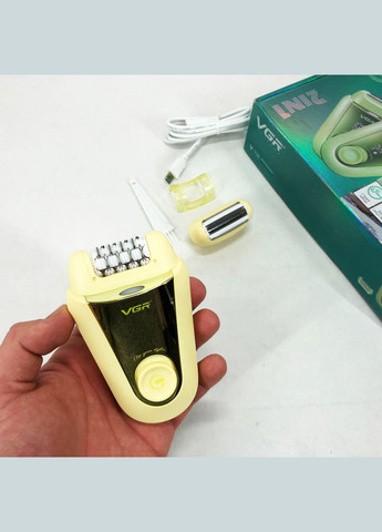 Електрична щітка для п'ят GR 2 до 1 V-758, Пила терка для п'ят, Електрична пемза VW-133 для педикюру VGR (351486428)