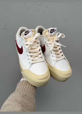 Кросівки жіночі Nike Court Legacy Lift white beige | Найк Коурт Легасі білі бежеві No Brand білі демісезони (316091183)