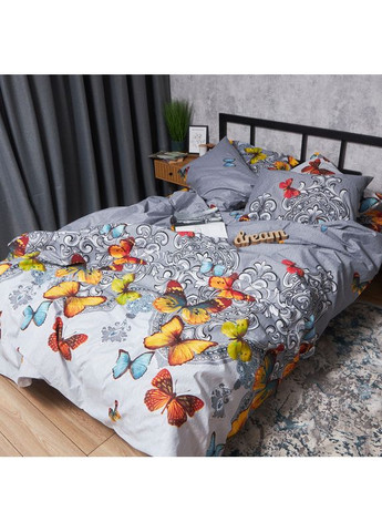 Комплект постільної білизни Микросатин Premium «» Двоспальний 175х210 наволочки 2х50х70 (MS-820008126) Moon&Star Butterfly Dream (356116627)
