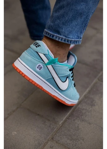 Комбіновані кросівки чоловічі nike sb dunk low club 58 gulf найк сб данк демісезон No Brand