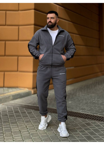 Теплый мужской костюм на змейке из флиса Fashion (366669140)