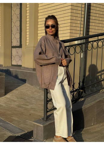 Жіноча куртка-бомбер з пальтового кашеміру Vakko на кнопках (355205050)