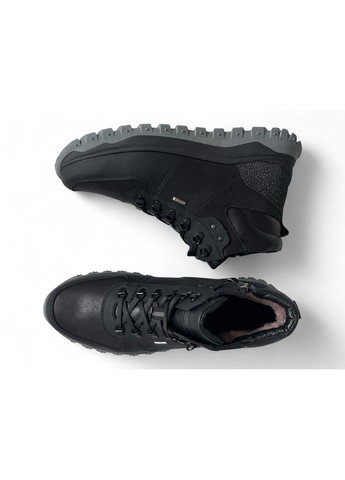 Чоловічі шкіряні черевики (31 см) Чорні (1439) Maxus (366561082)