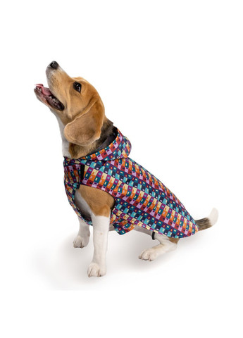 Дождевик для собак Textile с капюшоном Печворк (17518719) Barksi (370548533)