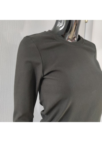 Чорний кофта жіноча віскоза шерсть круглий виріз стрейч No Brand