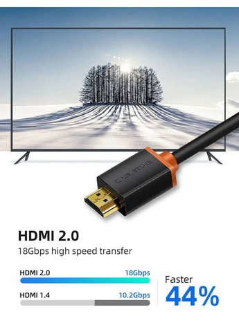 Кабель HDMI - HDMI V 2.0 (M/M), 2 м, Black (CH23L) CABLETIME (368679977)