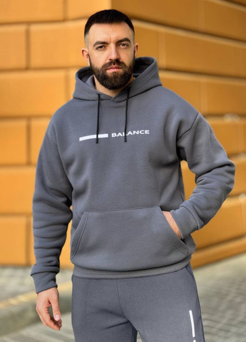 Базовий повсякденний демісезонний костюм двійка: худі з капюшоном та кишенею кенгуру + джогери Tik-Tak (363058287)