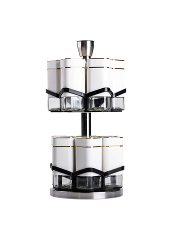 Набор емкостей для специй на поворотной подставке 12 шт по 120 мл Yiwu (324070020)