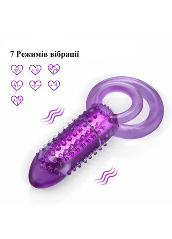 Подвійне ерекційне кільце зі стимуляцією клітора We Love (284279421)