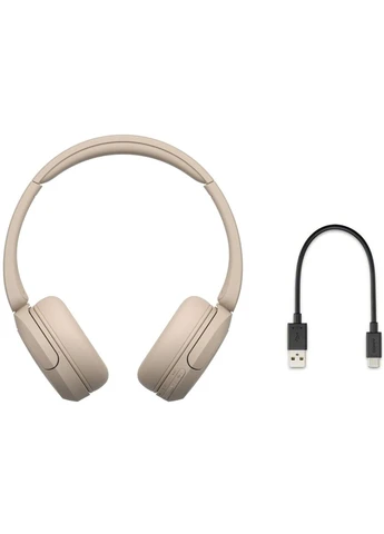 Bluetooth Stereo WH-CH520 BT5.2 Baige (WHCH520C.CE7) UA Sony (393199277)