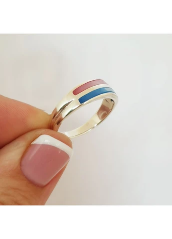 Кільце срібне з перламутром 18 3,73 г No Brand (382675626)