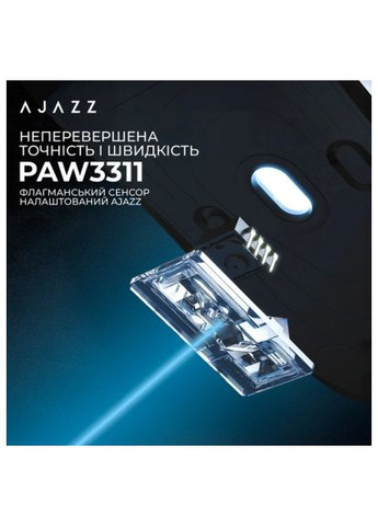 Мышка (AJ179-V2-MAX-B) Ajazz AJ179 V2 MAX Wireless/Bluetooth/USB Black (366691562)